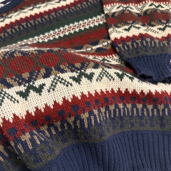 VINTAGE abstract grandpa knit sweater - Picture 7 of 12